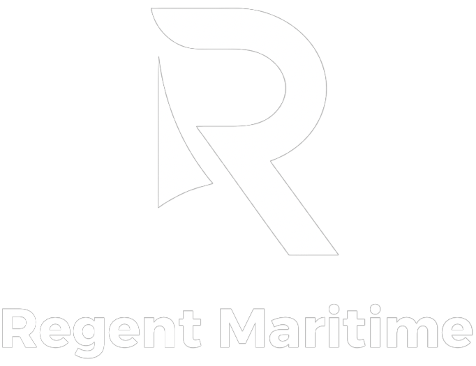 Logo Regent Maritime en blanco